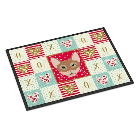 18 X 27 In. Chausie Cat Love Indoor Or Outdoor Mat